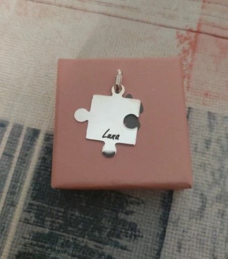 Colgante puzzle PLATA