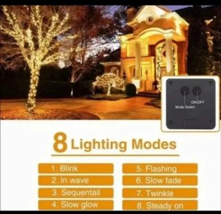 2 Guirnaldas Solares LED 300 luces 