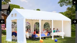 Carpa pérgola 3x8m - Blanca