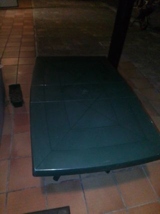 Mesa plegable jardín - plástico
