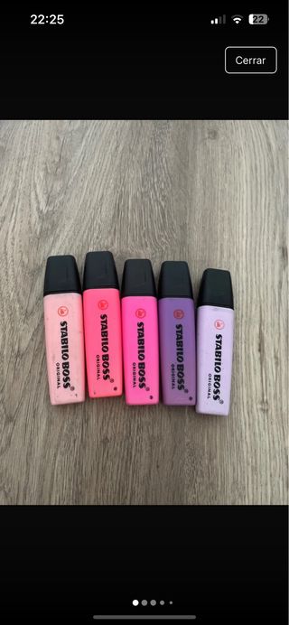 5 Rotuladores Stabilo Boss - Tonos Morados