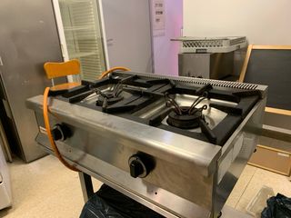 Cocina gas 2 fuegos profesional. 