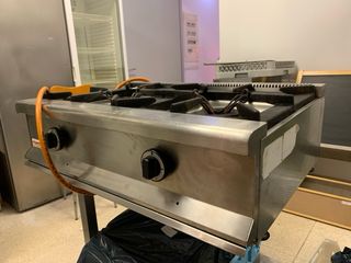 Cocina gas 2 fuegos profesional. 