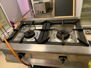 Cocina gas 2 fuegos profesional. 