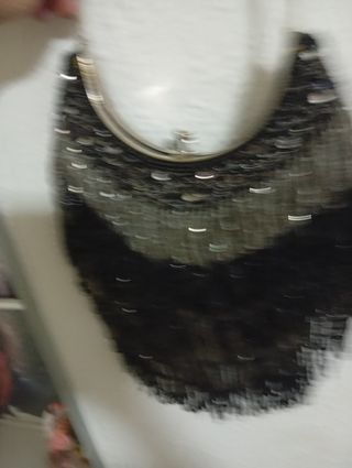 Bolso Fiesta Negro y Plata
