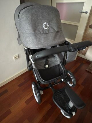 Bugaboo Donkey 5 gemelar gris + accesorios