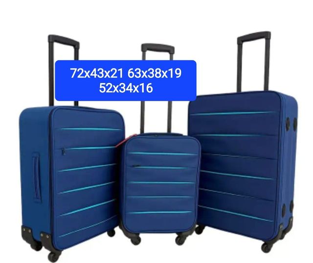 Maletas viaje azul - 3 piezas