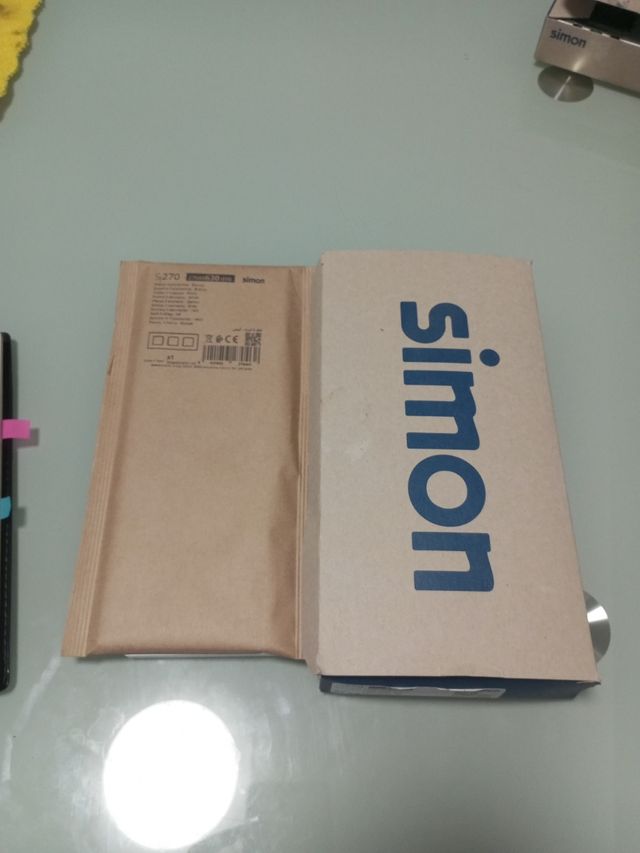 Marco 3 elementos Simon 270 blanco