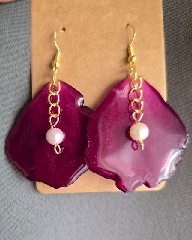 Flores eternas atrapadas en resina, hechas a mano