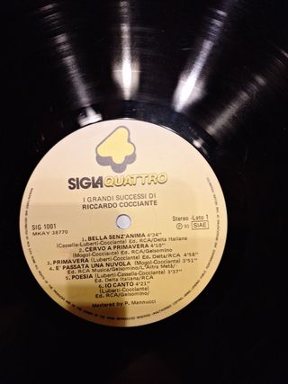LP Riccardo Cocciante: I Grandi Successi