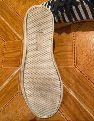 Zapatillas Stradivarius rayas marineras