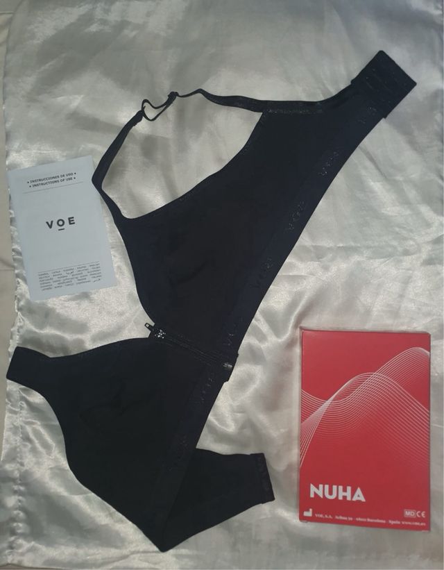 Sujetador negro copa B talla 95