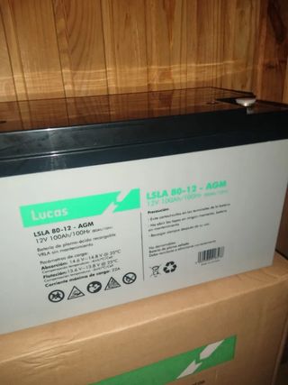 Batería AGM Lucas 100Ah LSLA - 2uds