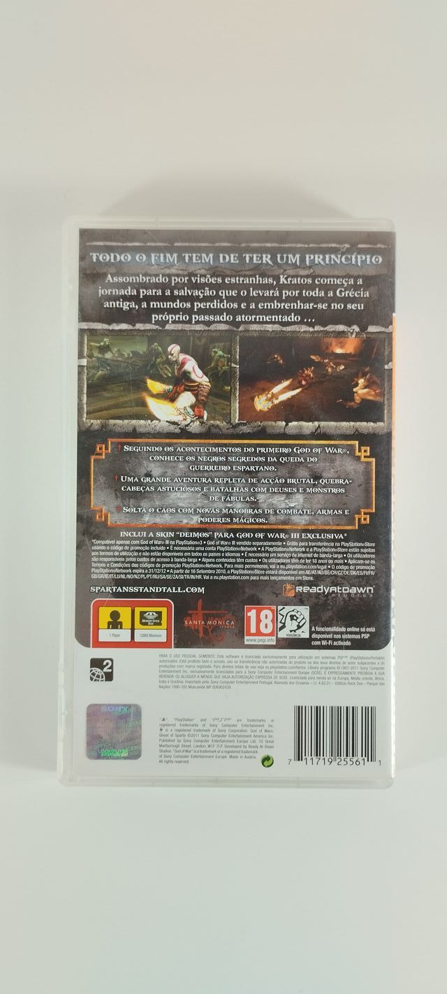 God Of War: Ghost Of Sparta Playstation Portable