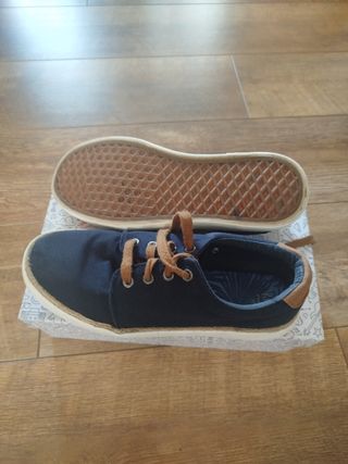 Zapatillas de vestir lona talla 39 niños,