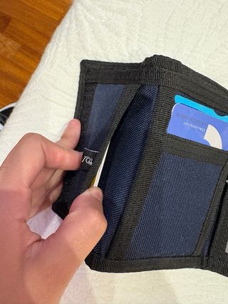 Cartera billetera de tres hojas Quiksilver