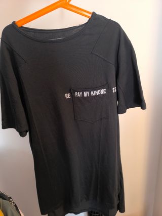 Camiseta negra hombre - Talla S