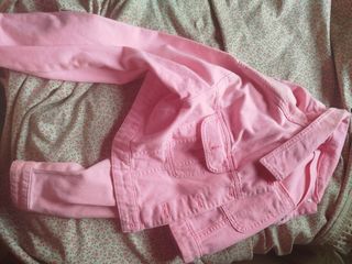 Chaquetita vaquera rosa Denim Co talla S