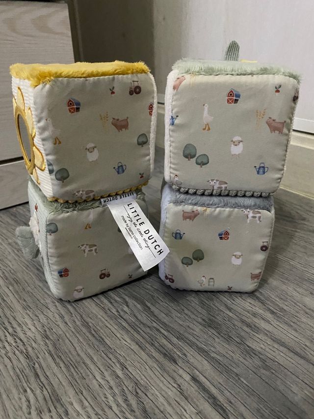 Cubos bebé texturas suaves - 4uds