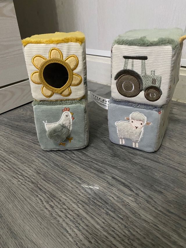 Cubos bebé texturas suaves - 4uds