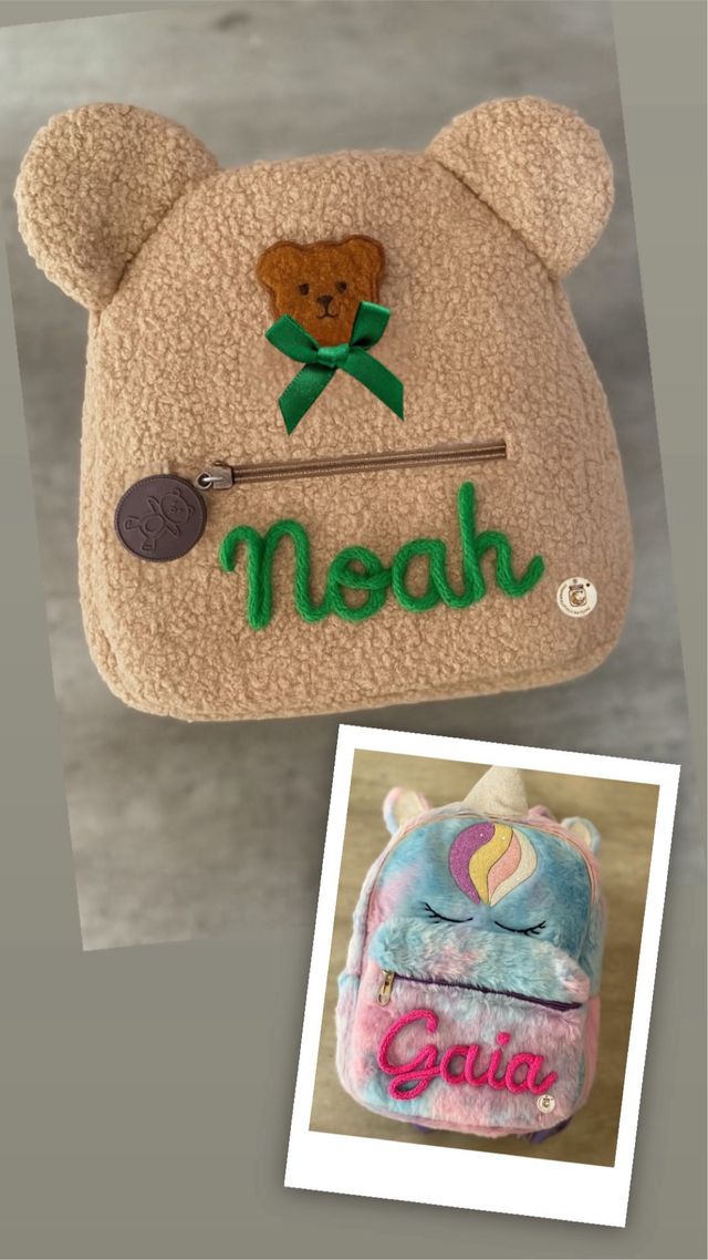 Zaino orso personalizzabile