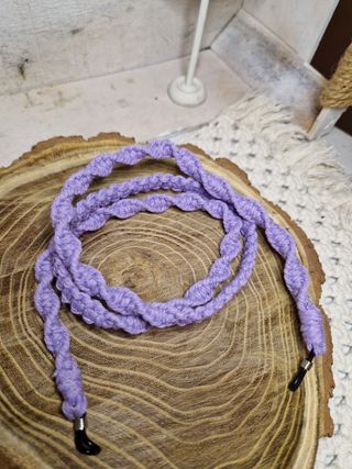 Portaocchiali uncinetto lilla