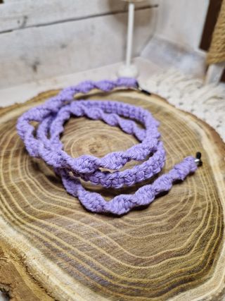 Portaocchiali uncinetto lilla