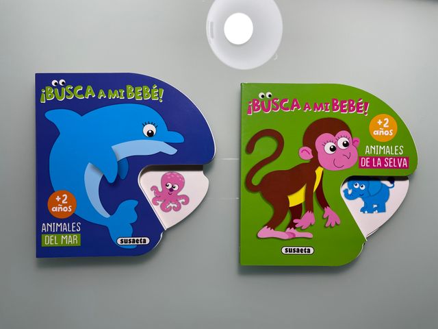 Libros: Animales del mar + Animales de la selva