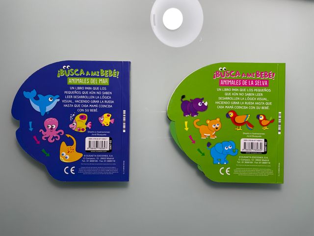 Libros: Animales del mar + Animales de la selva