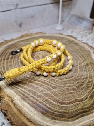 Portaocchiali Macramé Giallo
