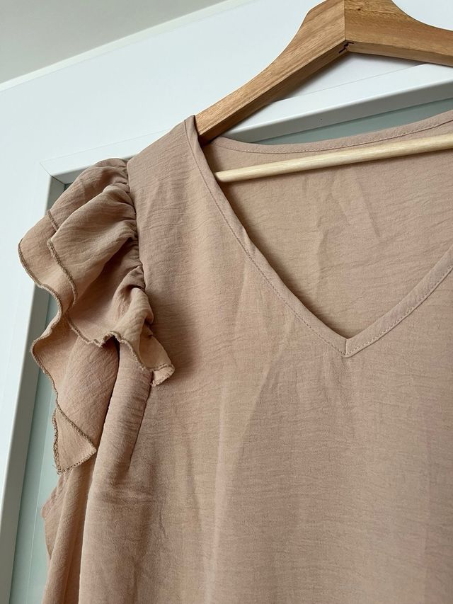 Blusa beige Shein - Talla L