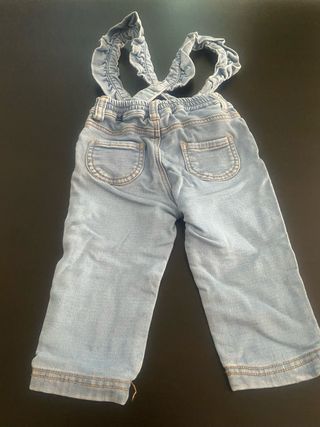 Macacão Jeans Bebê com Suspensórios