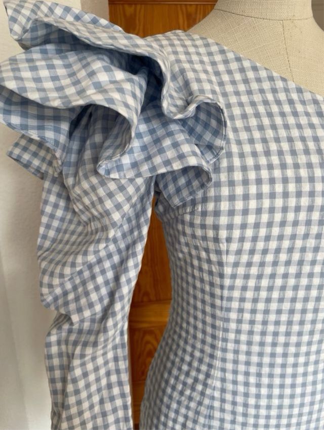 Vestido midi Meryfor azul, talla 38