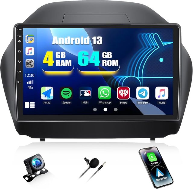 4G+64G radio Android 13 Hyundai IX35 Toyota Proace