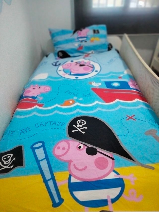 Funda nórdica reversible infantil Peppa Pig pirata