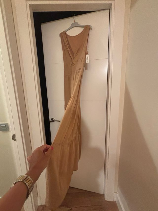 Vestido Tevas&Go marrón - Talla L