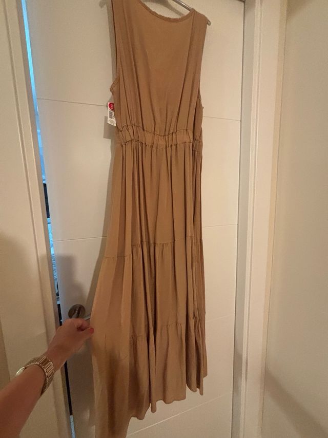 Vestido Tevas&Go marrón - Talla L