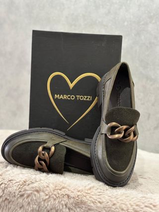 Mocasines MARCO TOZZI - Verde Oliva