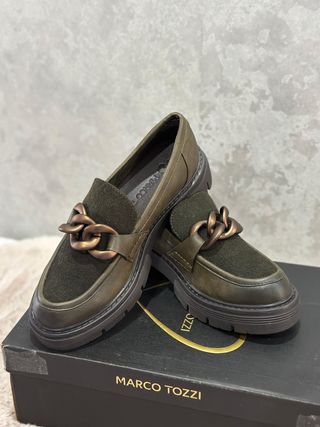 Mocasines MARCO TOZZI - Verde Oliva