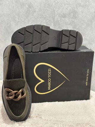 Mocasines MARCO TOZZI - Verde Oliva