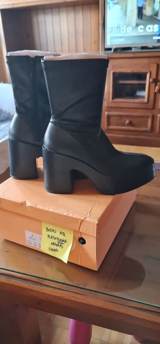 Botas plataforma negras ZARA- Talla 36