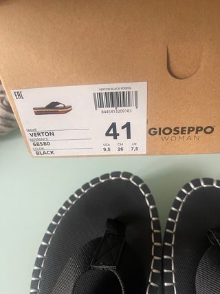 Sandalias GIOSEPPO negras talla 41