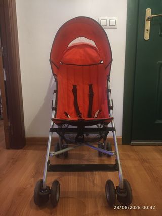 Silla paseo Asalvo, roja, ligera