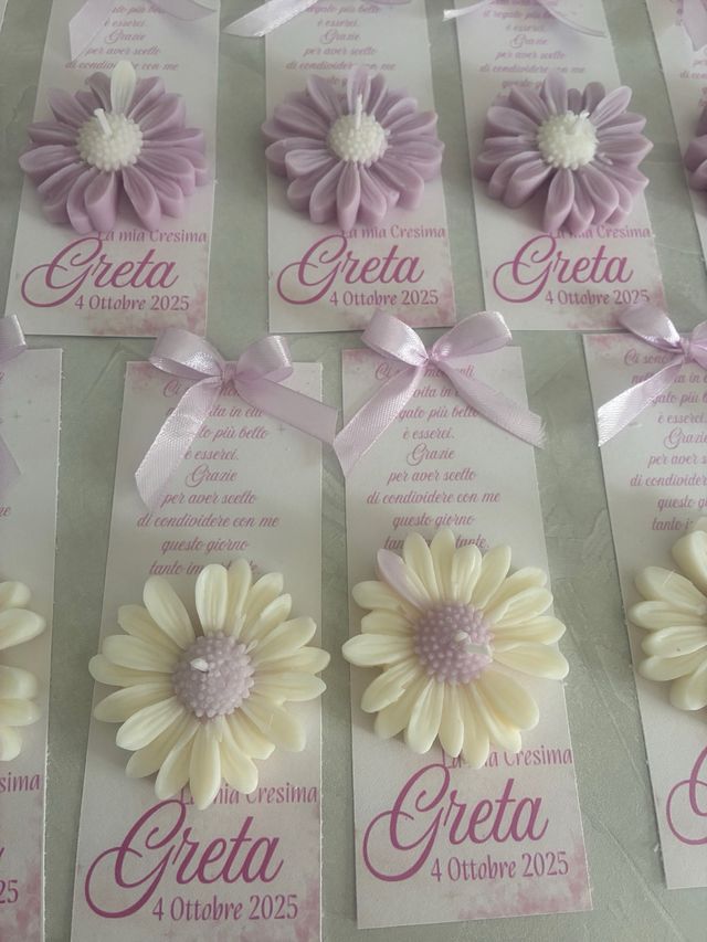 Candele segnaposto  perosnalizzato