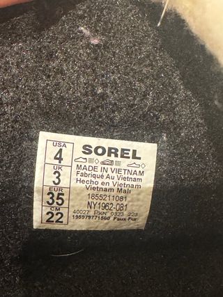 Botas Sorel niña talla 35