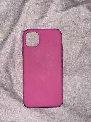 Funda silicona iPhone 11 rosa