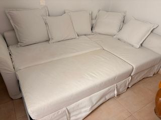 Sofá cama chaiselongue IKEA blanco