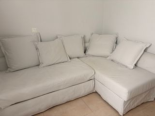 Sofá cama chaiselongue IKEA blanco