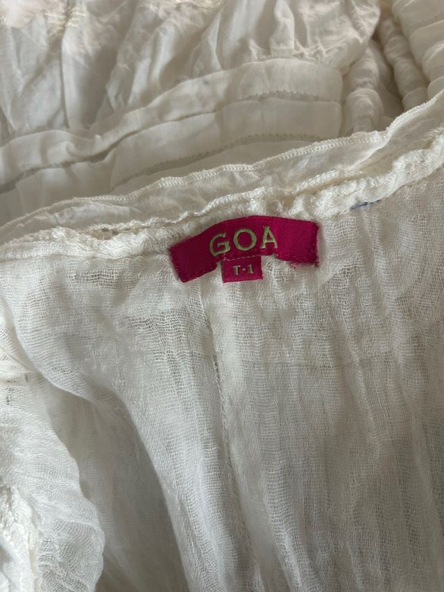 Vestido blanco bordado