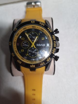 Reloj SBAG deportivo amarillo